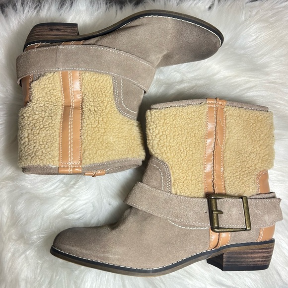 Kelsi Dagger X Free People Breckenridge Shearling Booties Size - Picture 8 of 12